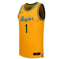 Maillot de basket-ball rétro réplique Nike Gold Baylor Bears pour homme