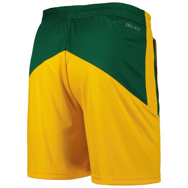 Short Nike Baylor Bears Performance Player pour Homme Vert/Or