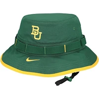 Chapeau bob Nike Baylor Bears 2024 Sideline Apex Performance Boonie pour homme vert