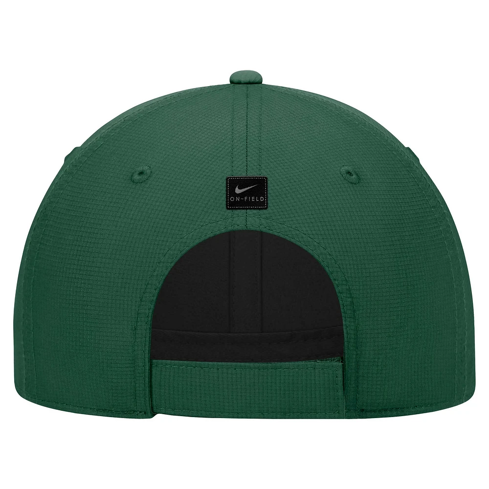 Casquette réglable Nike Green Baylor Bears 2024 Sideline Club pour homme