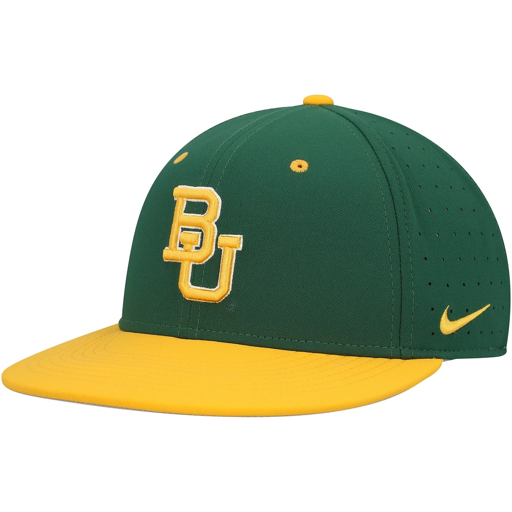 Casquette ajustée Nike Baylor Bears Aero True Baseball Performance pour homme