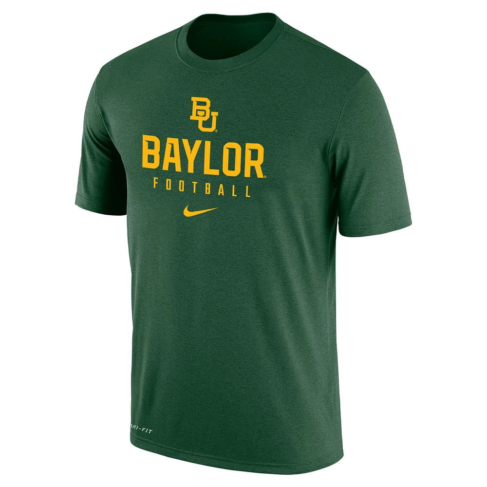 T-shirt Nike Baylor Bears Changeover pour homme, vert