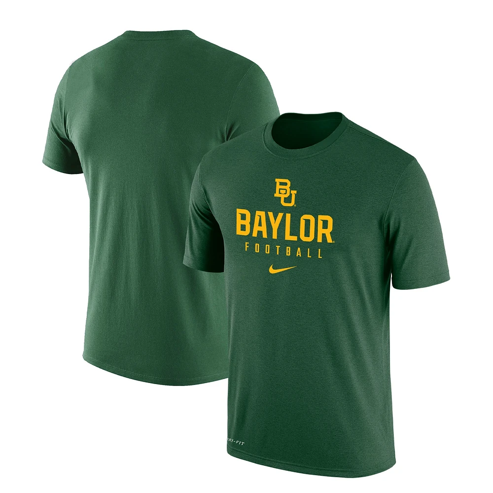 T-shirt Nike Baylor Bears Changeover pour homme, vert