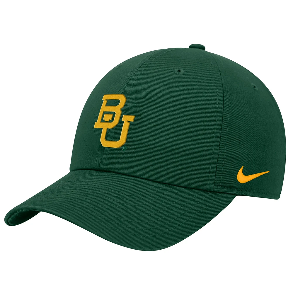 Men's Nike  Green Baylor Bears Club Adjustable Hat