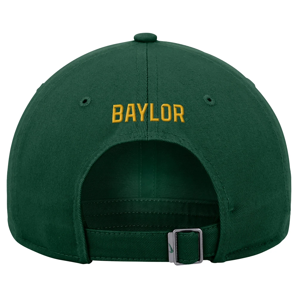 Men's Nike  Green Baylor Bears Club Adjustable Hat