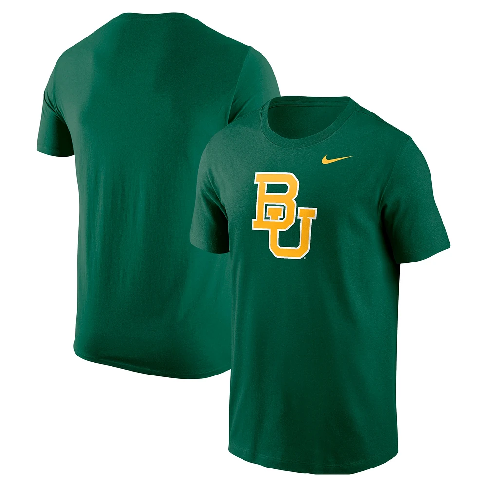 T-shirt Nike vert avec logo Baylor Bears pour homme