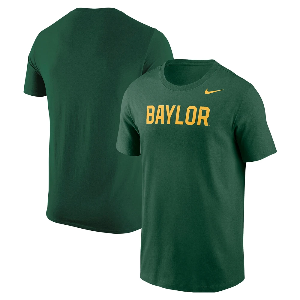 T-shirt Nike vert avec logo Baylor Bears pour homme