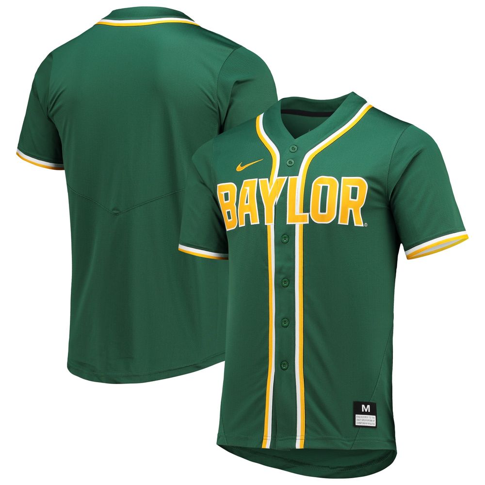 Men's Nike Green Baylor Bears Replica Baseball Jersey