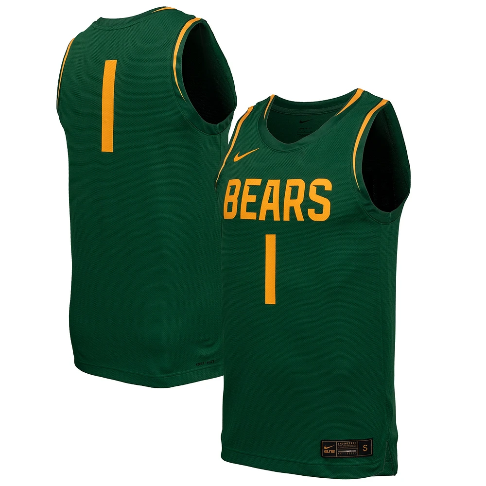 Maillot de basket-ball réplique vert Nike Baylor Bears pour homme