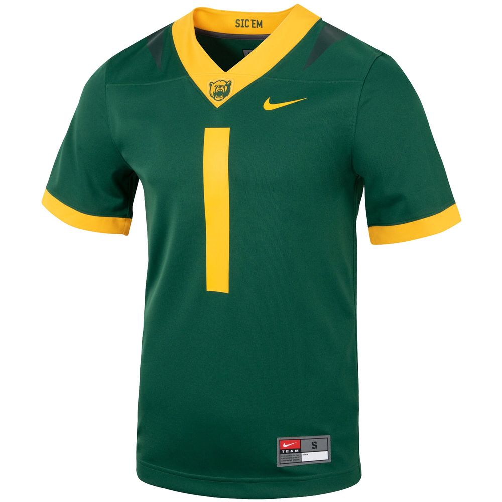 Men's Nike #1 Green Baylor Bears Untouchable Football Jersey