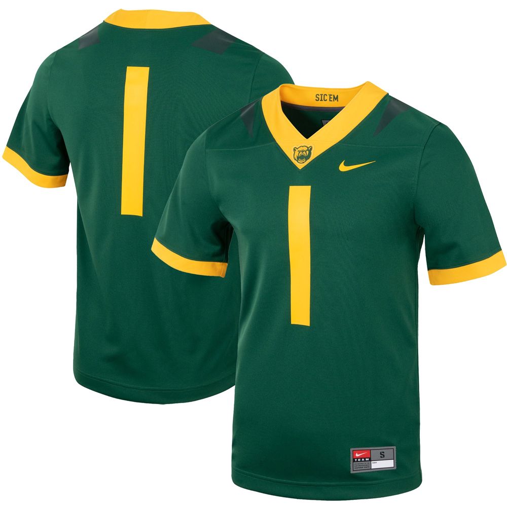 Men's Nike #1 Green Baylor Bears Untouchable Football Jersey