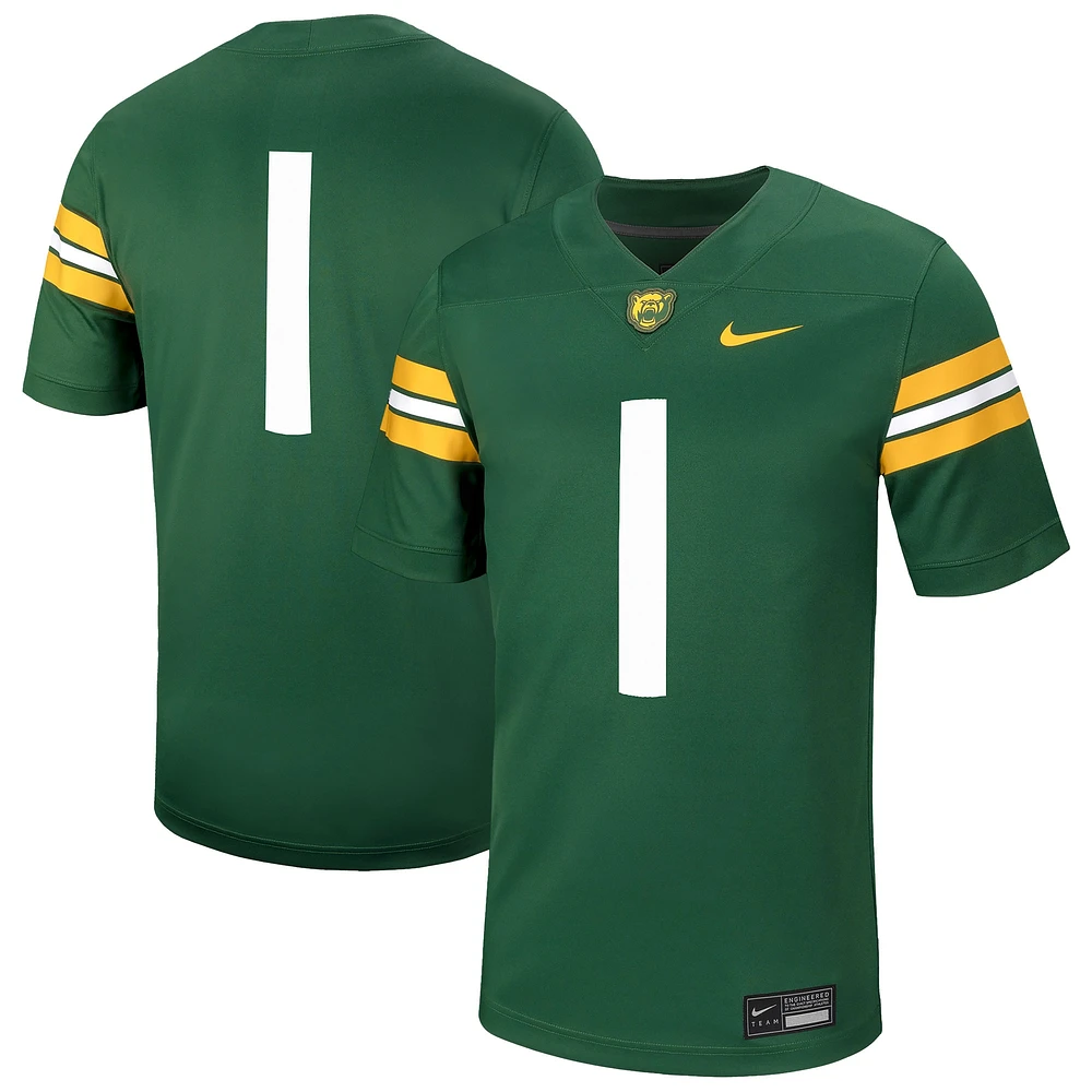 Maillot de football Nike #1 vert Baylor Bears Untouchable pour homme