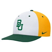 Men's Nike White/Gold Baylor Bears Pro Performance Snapback Hat