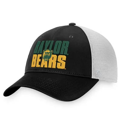 Baylor Bears Top of the World Stockpile Trucker Snapback Hat - Black/White