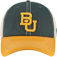 Casquette de camionneur ajustable tout-terrain verte/dorée Baylor Bears pour homme Top of the World