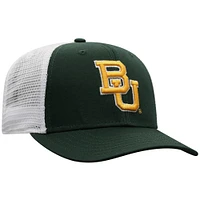 Men's Top of the World  Green/White Baylor Bears Victory Baseline Adjustable Trucker Hat