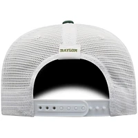Men's Top of the World  Green/White Baylor Bears Victory Baseline Adjustable Trucker Hat