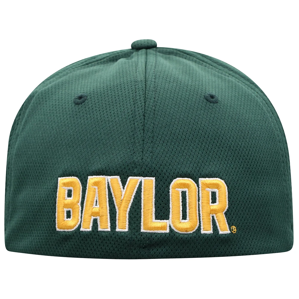 Men's Top of the World Green Baylor Bears Reflex Flex Hat