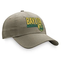 Casquette ajustable Baylor Bears Slice Top of the World kaki pour homme