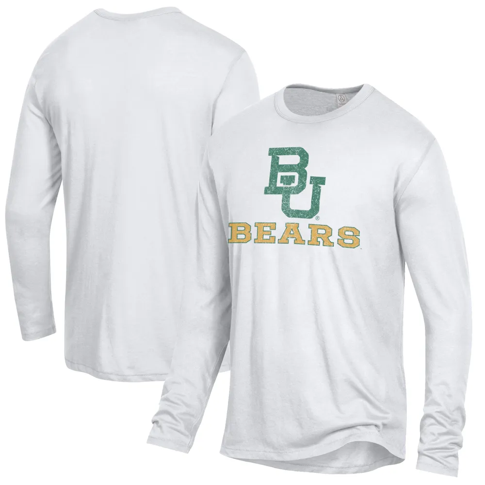 Men's Original Retro Brand Heather Gray Baylor Bears Vintage Sailor Bear  Tri-Blend T-Shirt