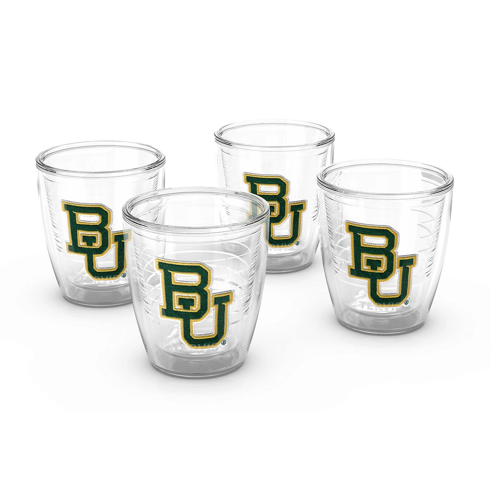 Tervis Baylor Bears, paquet de 4, 12 oz. Ensemble de gobelets emblème