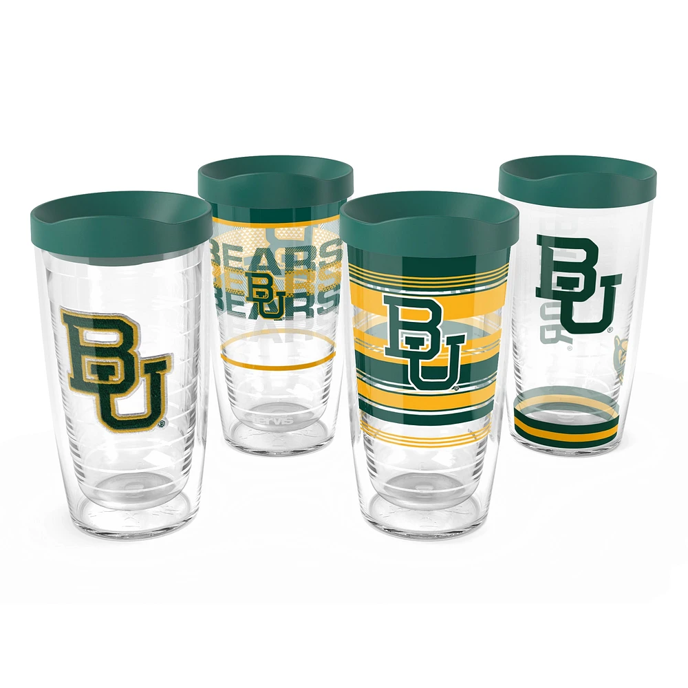 Tervis Baylor Bears Four-Pack 16oz. Classic Tumbler Set