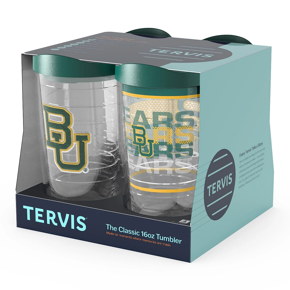 Tervis Baylor Bears Four-Pack 16oz. Classic Tumbler Set