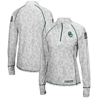 Haut léger à quart de fermeture éclair Colosseum Camo Baylor Bears OHT pour officier d'appréciation militaire Arctic