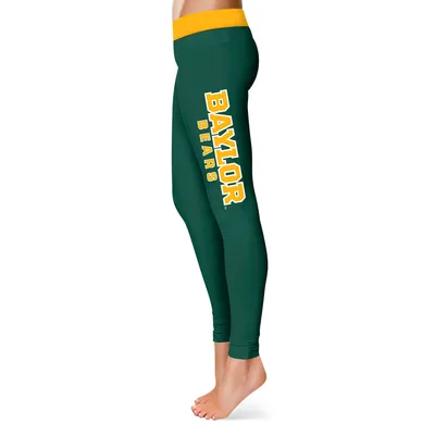 Baylor Bears Women's Plus Solid Yoga Leggings - Green