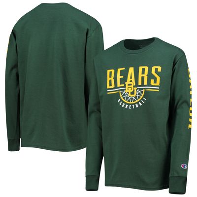 Youth Champion Green Baylor Bears Basketball Long Sleeve T-Shirt