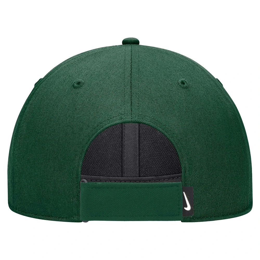 Youth Nike Green Baylor Bears 2024 Sideline Club Adjustable Hat