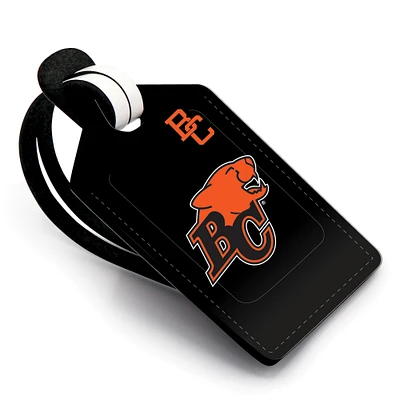 BC Lions Personalized Leather Luggage Tag