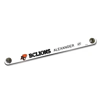 BC Lions Personalized Leather Slim Bracelet