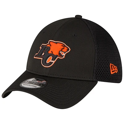 Men's New Era  Black BC Lions Sideline 39THIRTY Flex Hat