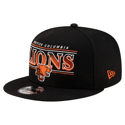 Men's New Era Black BC Lions Sideline 9FIFTY Snapback Hat
