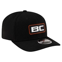 Casquette extensible noire à boutons-pression New Era BC Lions Sideline 9SEVENTY pour homme