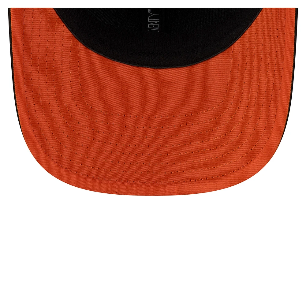 Casquette extensible noire à boutons-pression New Era BC Lions Sideline 9SEVENTY pour homme
