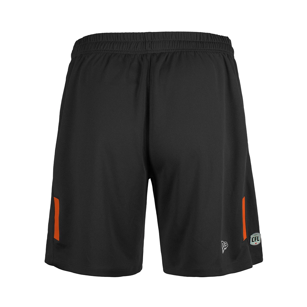 Men's New Era  Black BC Lions Sideline Swift Performance Knit Shorts