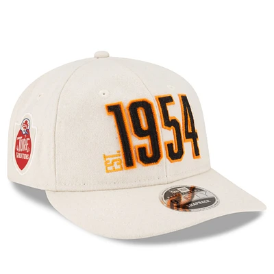 Casquette Snapback réglable New Era BC Lions Turf Traditions Retro Crown 9FIFTY crème pour hommes