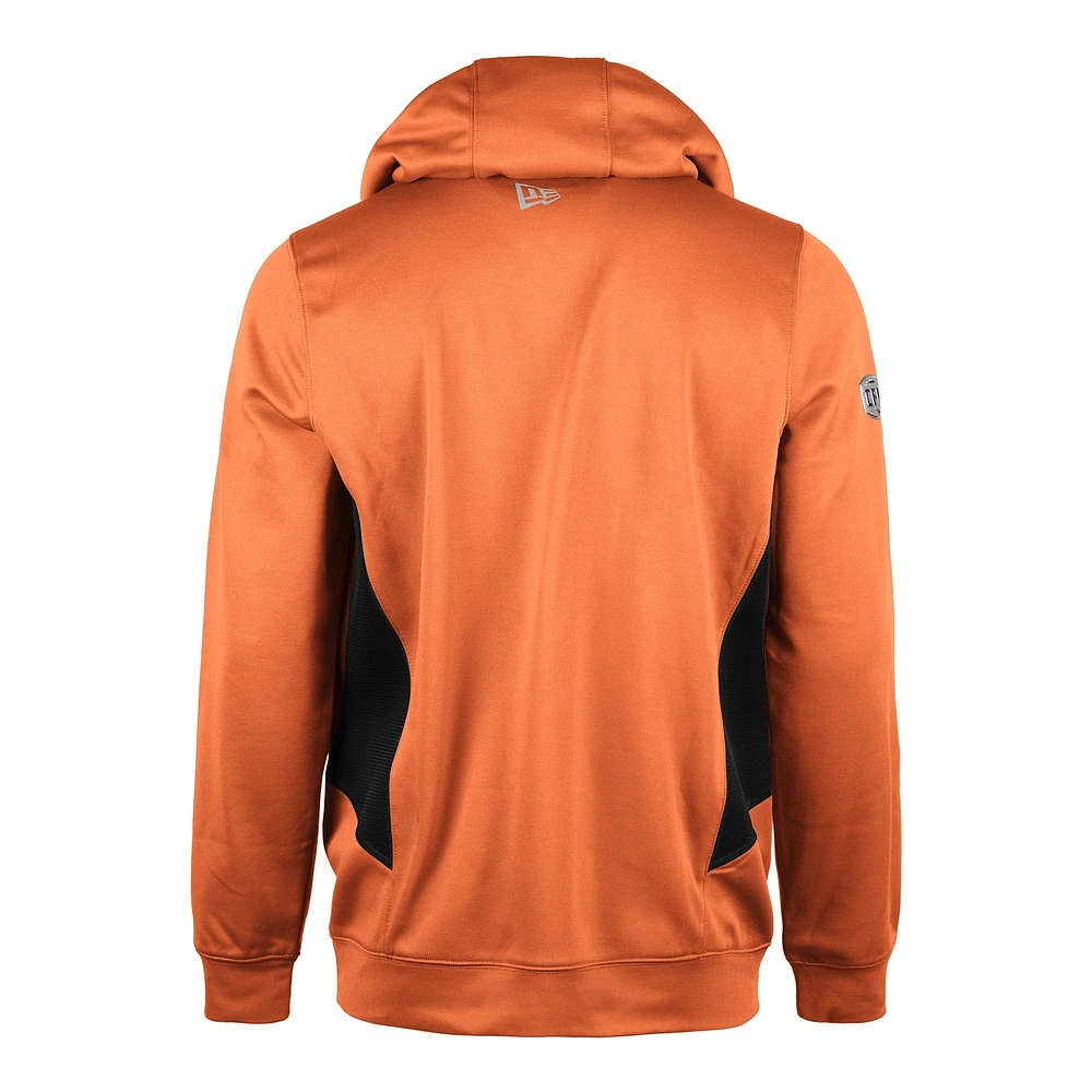 Sweat à capuche 5th & Ocean by New Era Orange BC Lions Sideline Clutch Performance pour homme