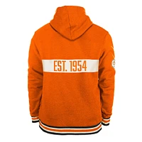 Men's New Era Orange BC Lions Turf Traditions Pullover Hoodie