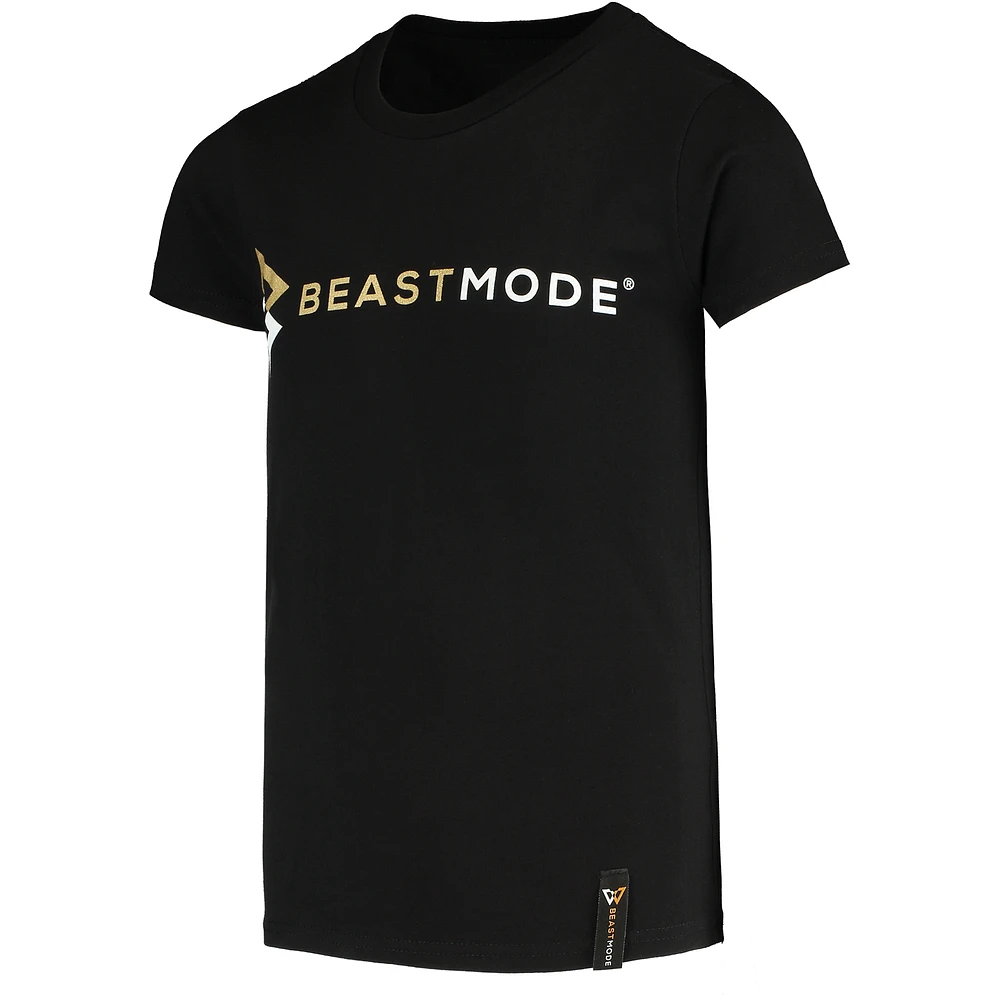 T-shirt à logo basique noir Beast Mode pour jeune