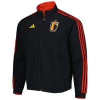 Men's adidas Red/Black Belgium National Team AEROREADY Reversible Anthem Full-Zip Jacket