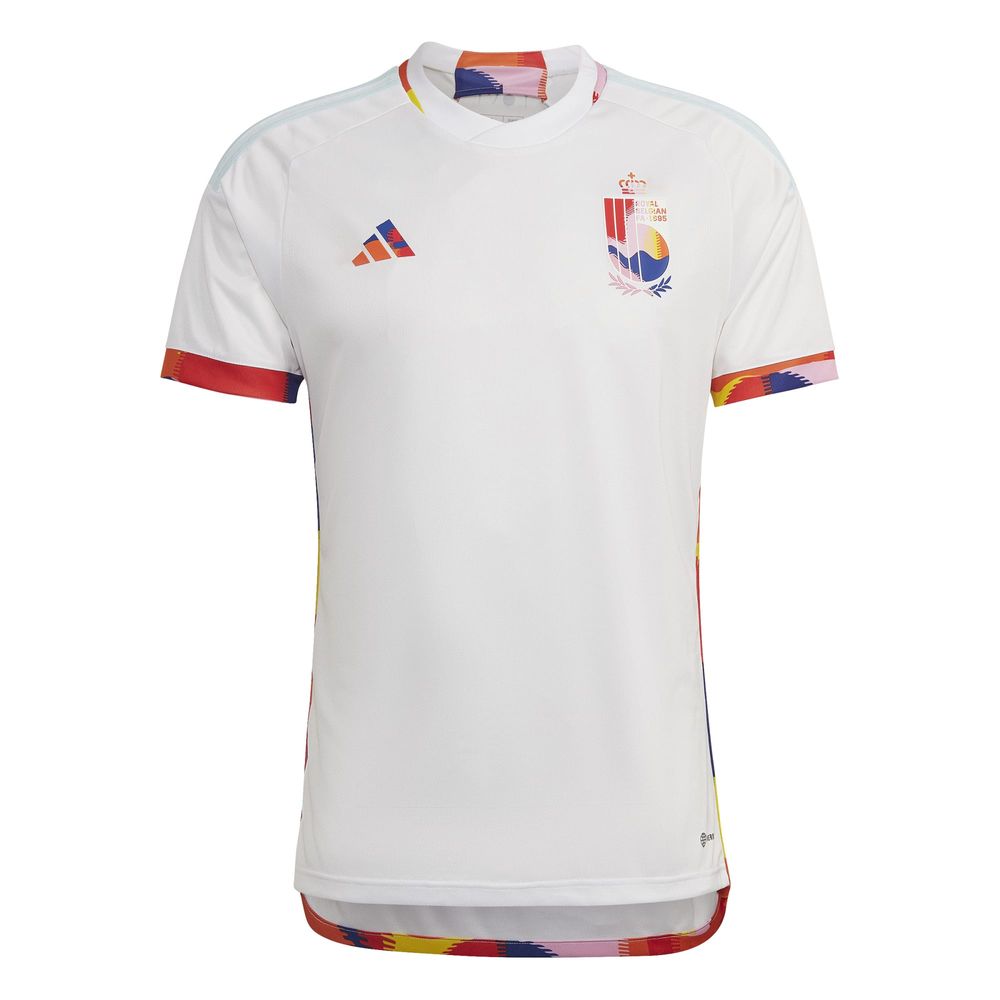 Men's adidas White Belgium National Team 2022/23 Away Replica Jersey