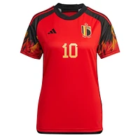 Maillot Femme adidas Eden Hazard Rouge Belgique Equipe Nationale 2022/23 Réplique Domicile