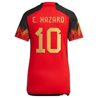 Maillot Femme adidas Eden Hazard Rouge Belgique Equipe Nationale 2022/23 Réplique Domicile