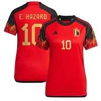 Maillot Femme adidas Eden Hazard Rouge Belgique Equipe Nationale 2022/23 Réplique Domicile