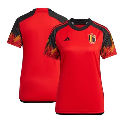 Women's adidas Red Belgium National Team 2022/23 Home Replica Jersey