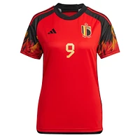 Maillot Femme adidas Romelu Lukaku Rouge Belgique Equipe Nationale 2022/23 Réplique Domicile