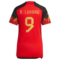 Maillot Femme adidas Romelu Lukaku Rouge Belgique Equipe Nationale 2022/23 Réplique Domicile